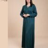Tradi Chic Caftan d'intérieur – Réf 13483 – Vert pétrole