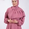 Tradi Chic Robe de prière avec voile à volant – Réf 18160 – Vieux rose