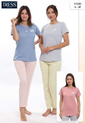 Tress Pyjama – Réf 11121 – Couleurs assorties