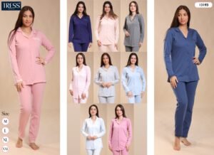 Tress Pyjama boutonné – Réf 13193 – Couleurs assorties