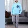 Tress Pyjama homme – Réf 13677 – Turquoise