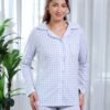 Tress Pyjama boutonné vichy – Réf 14404 – Gris