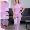 Tress Pyjama boutonné vichy – Réf 14663 – Lilas