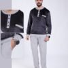 Tress Pyjama homme velours – Réf 16699 – Gris anthracite