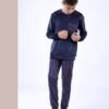 Tress Pyjama garçon velours – Réf 16853 – Bleu marine