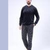 Tress Pyjama homme velours – Réf 16868 – Noir