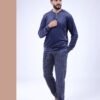 Tress Pyjama homme velours – Réf 16898 – Bleu marine