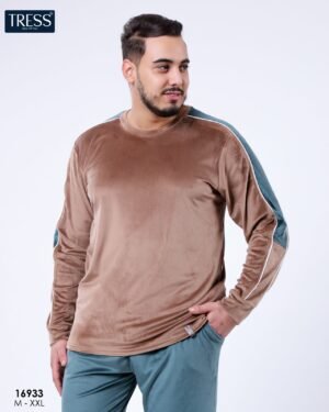 Tress Pyjama homme velours – Réf 16933 – Camel