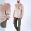 Tress Pyjama homme velours – Réf 16935 – Beige