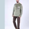 Tress Pyjama homme velours – Réf 16935 – Vert kaki