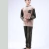 Tress Pyjama garçon velours – Réf 16947 – Beige et kaki