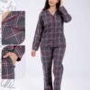 Tress Pyjama chemise à carreaux – Réf 17653 – Gris anthracite Tress Pyjama chemise à carreaux – Réf 17653 – Gris anthracite