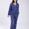 Tress Pyjama chemise à carreaux – Réf 17653 – Bleu marine Tress Pyjama chemise à carreaux – Réf 17653 – Bleu marine