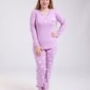 Tress Pyjama imprimé nuages – Réf 18317 – Lilas