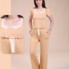 Vienetta Pyjama pantalon large dentelle – Réf 14474 – Camel